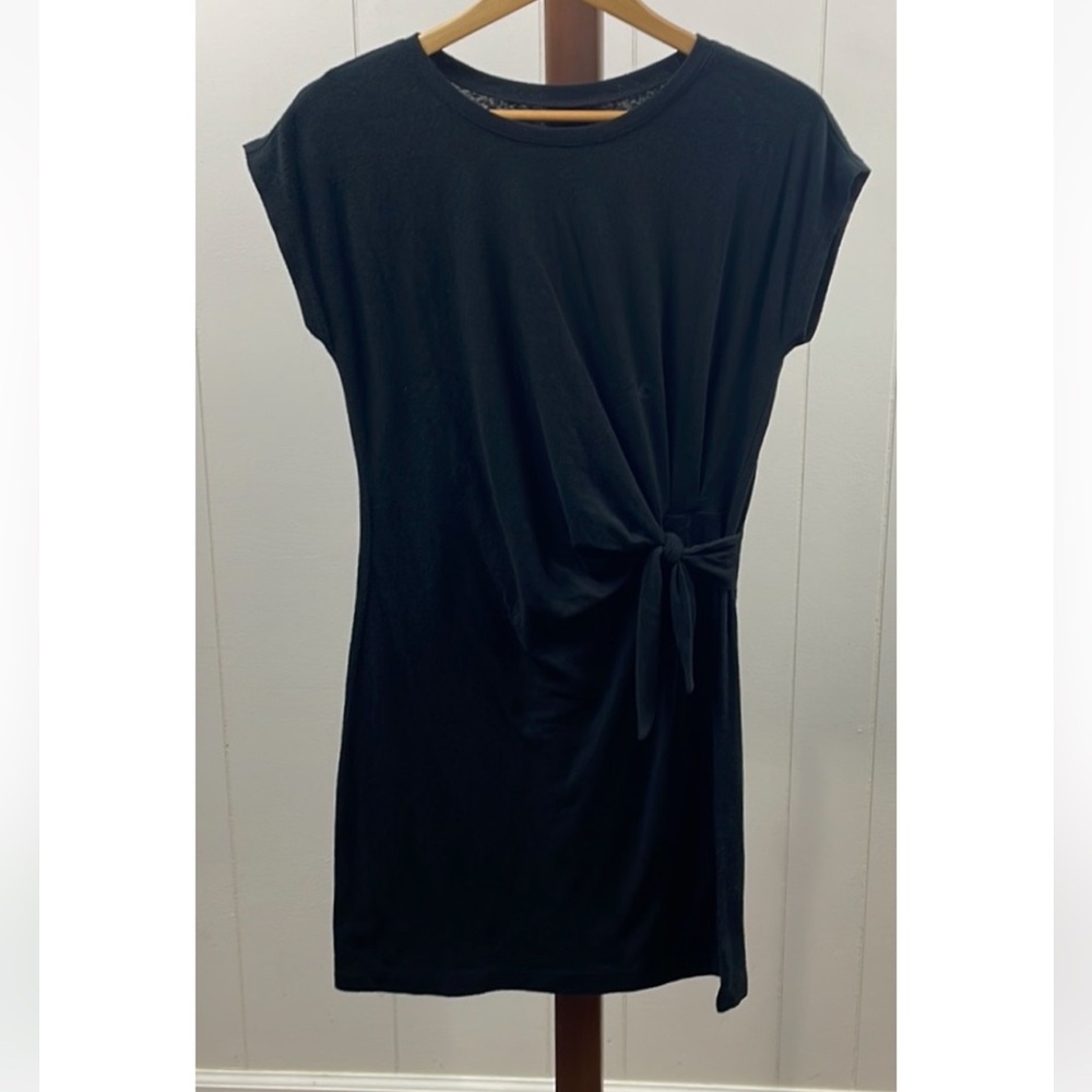 Aerie NWT Black Side Tie Mini Dress